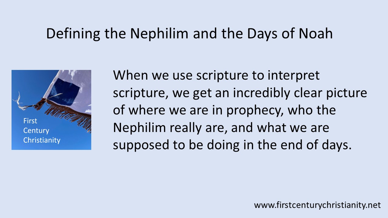 Defining the Nephilim and the Days of Noah - First Century Christianity
